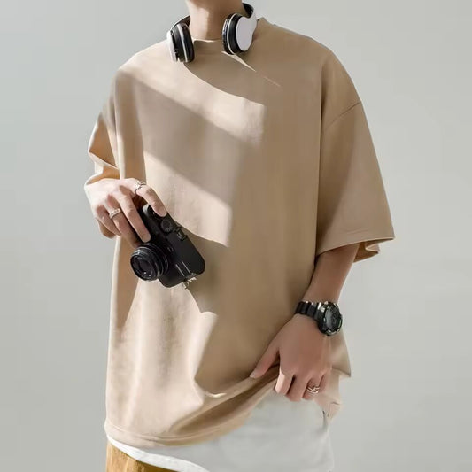 2023 Summer New Solid Color Couple Casual T Shirt Men Women O-neck All-match Tee Shirt Unisex Half Sleeve Comfortable T-shirt